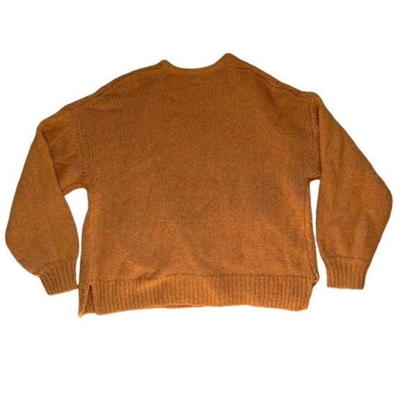 MADEWELL Women's Cozy Casual Camel Tan Alpaca Wool Oversized Knit Cardigan Sz S - Picture 7 of 9